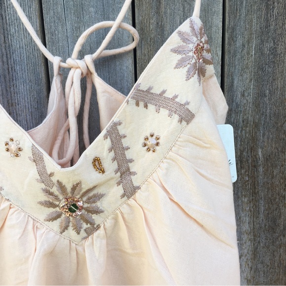 Free People Crystal Cove Two Piece Maxi Dress Linen M - Picture 6 of 16